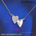 41560 новое прибытие необычный дизайн двойная любовь сладкое сердце ожерелье